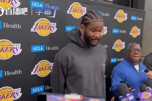 今天做到了！艾顿此前：想到能为湖人打季后赛就激动万分，只想豁出一切去拼